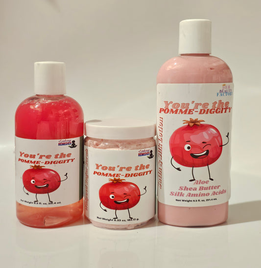 You're the Pomme-Diggity Body Wash, Lotion & Whipped Sugar Scrub