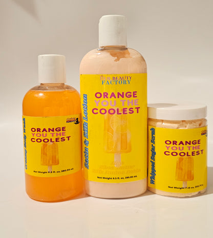 Orange You The Coolest Body Wash, Lotion & Whipped Sugar Scrub