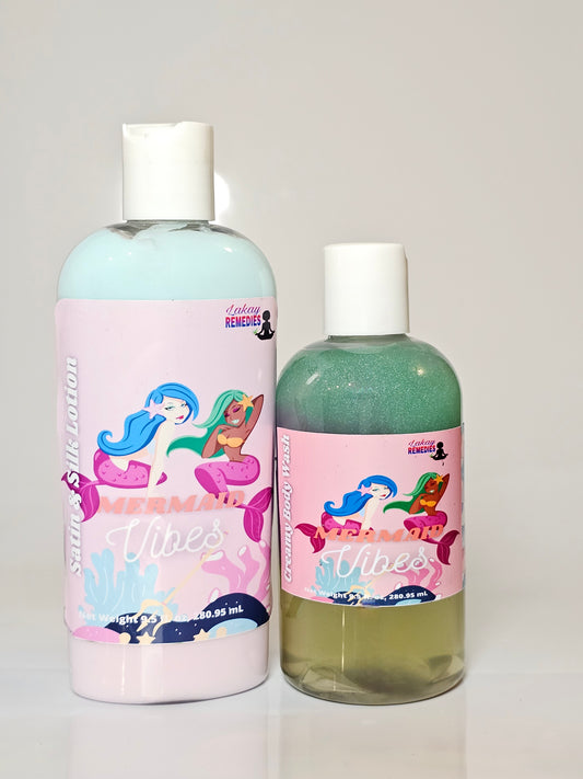 Mermaid Vibes Body Wash & Lotion Set