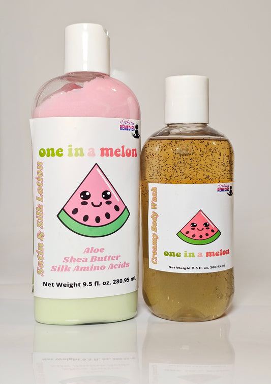 One in A Melon Body Wash & Lotion Set