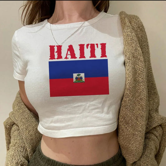 Woman Haiti Crop Top Shirt