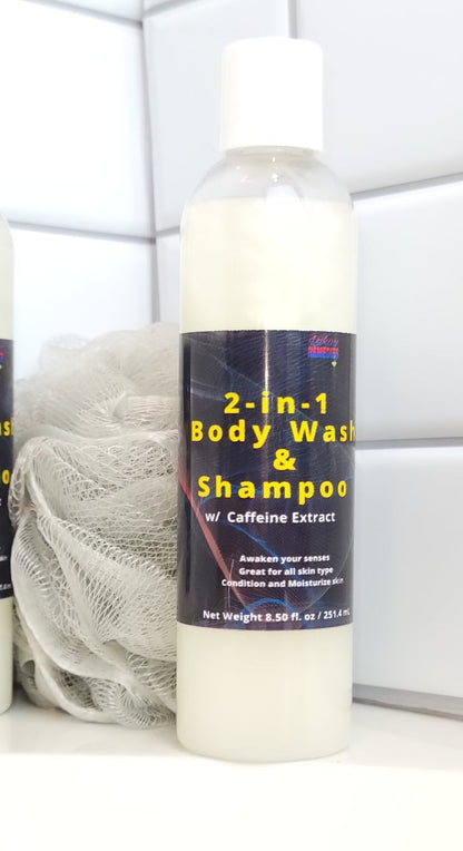 2-in-1 Body Wash & Shampoo w/ Caffeine Extract