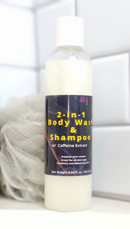 2-in-1 Body Wash & Shampoo w/ Caffeine Extract