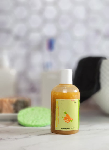 Carrot and Orange Peel Face Cleanser Scrub