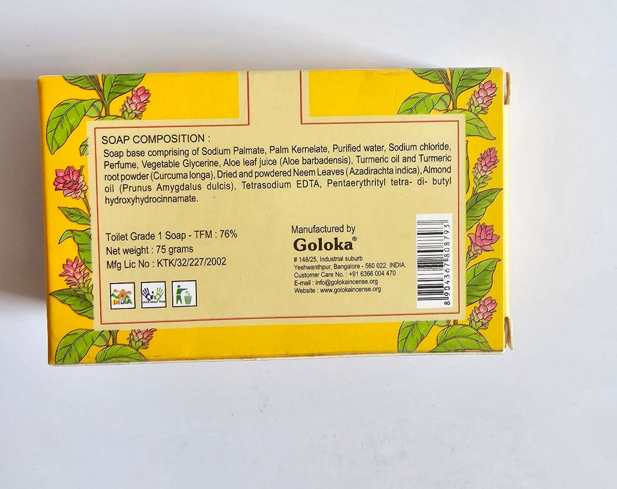 Goloka Nourishing Turmeric Natural Soap | Antiseptic & Rejuvinating