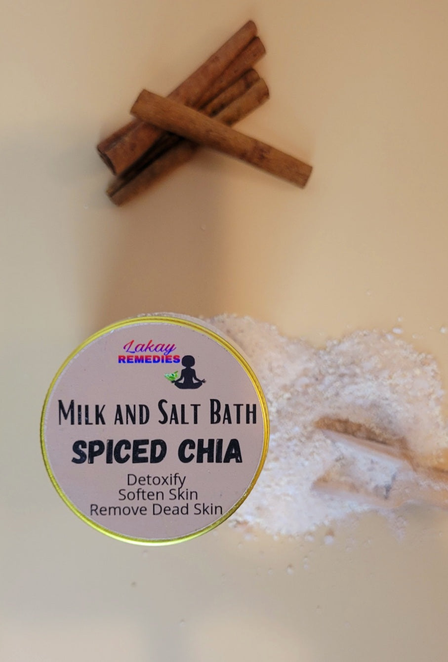 Spiced Chia Milk & Salt Bath