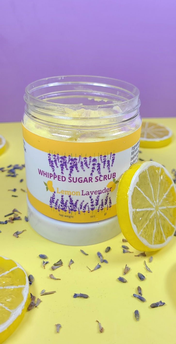 Lemon Lavender Whipped Sugar Scrub