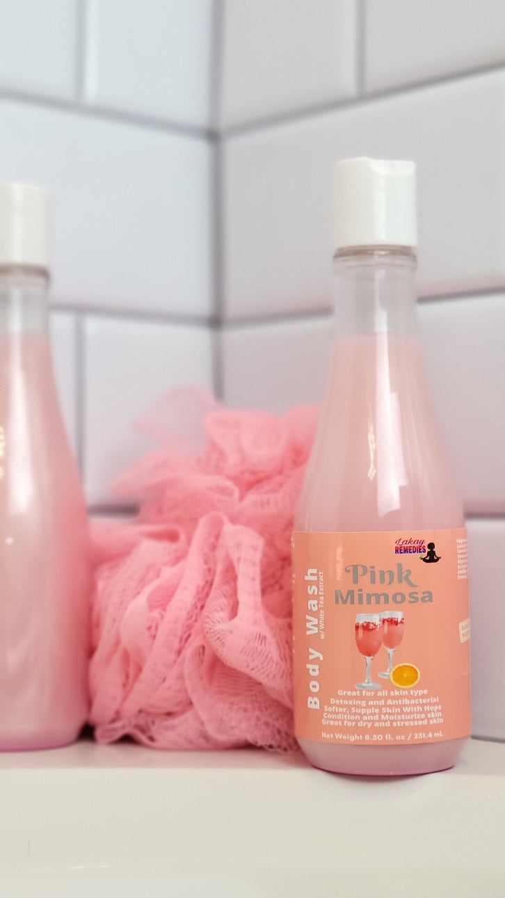 Pink Berry Mimosa Body Wash With White Tea Extract