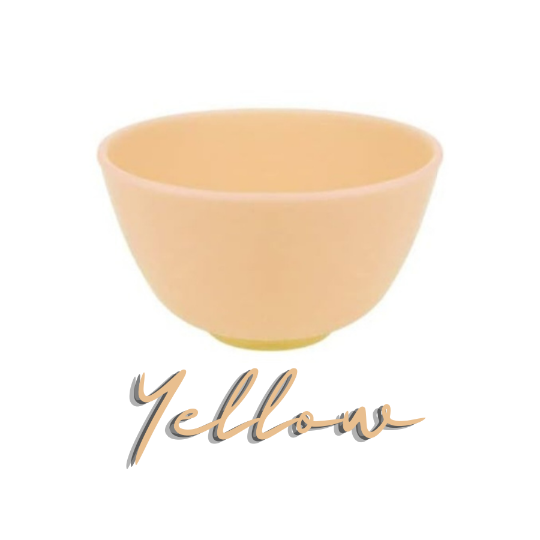 Yellow Silicone Mixing Bowl for Facial Mask