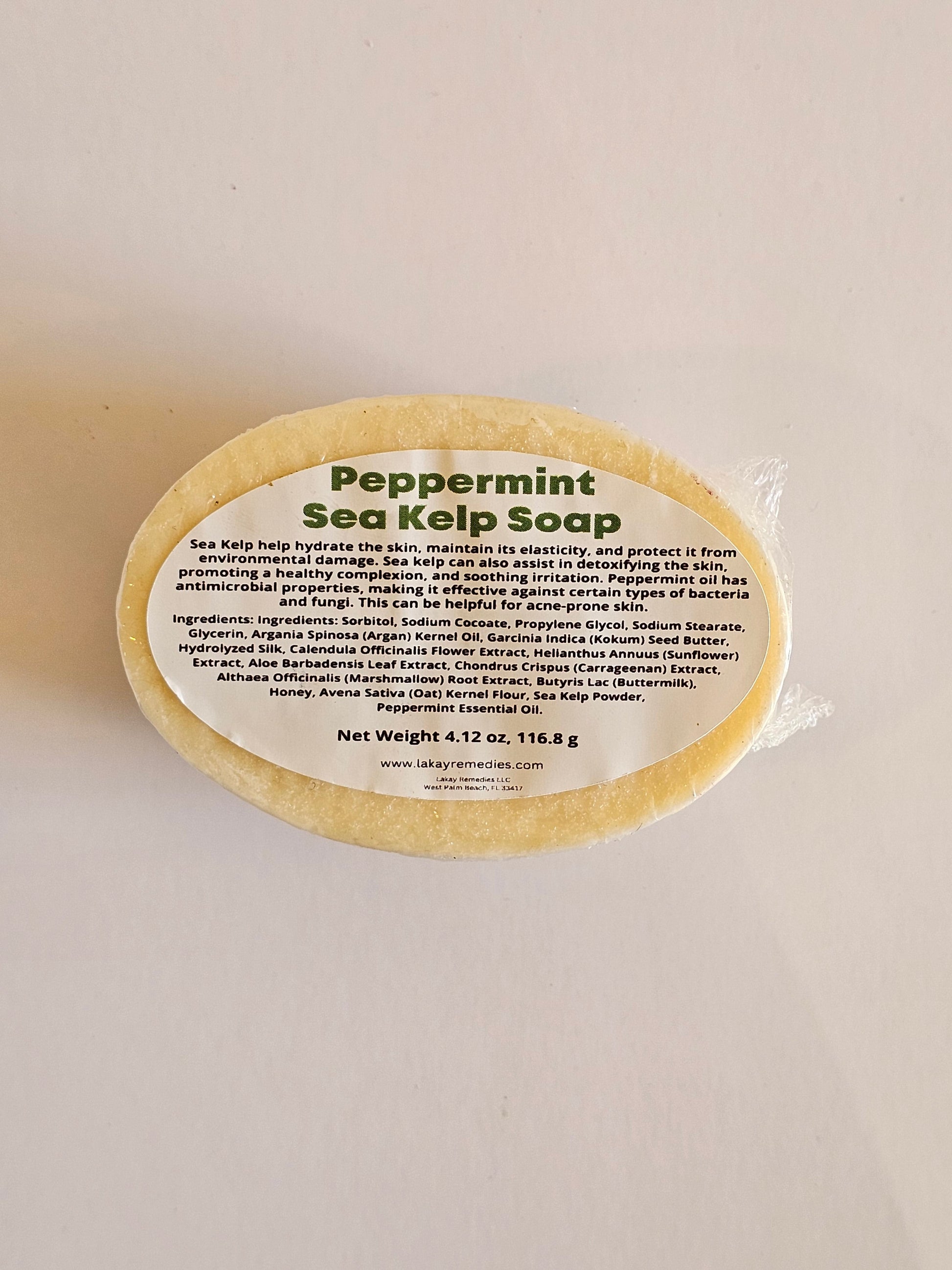 Peppermint Sea Kelp Massage Soap