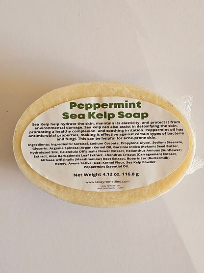 Peppermint Sea Kelp Massage Soap